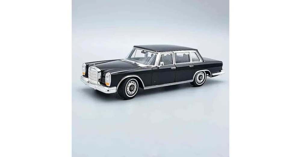 Mercedes-Benz 600 (1963) fekete – 1 24 méretarányos fém modellautó és játékautó Welly Expressz kézbesítés