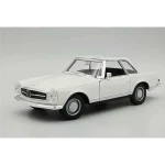 Vedd meg online Mercedes-Benz 230SL (1963) fehér – 1 24 méretarányos fém modellautó és játékautó Welly