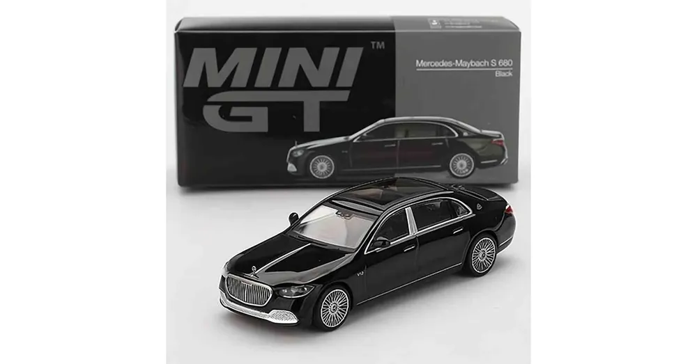 Mercedes-Maybach S 680 fekete – MiniGT 977 - 1 64 méretarányos fém modellautó - TrueScale Miniatures (TSM) Csak ma