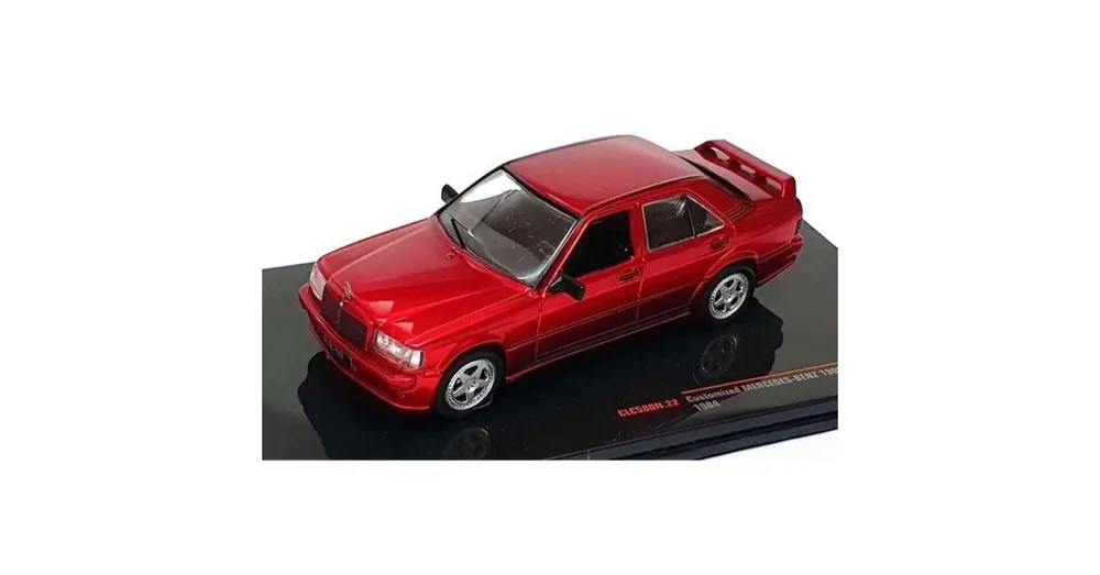 Szuper ajánlat Mercedes-Benz 190 E 2.3 16V (1984) piros – Tuningautó – 1 43 méretarányos fém modellautó IXO Models