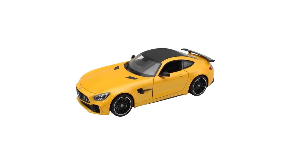 Mercedes AMG GT R sárga – 1 24 méretarányos fém modellautó és játékautó Welly Olcsó