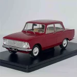 Moszkvics 408 (1966) piros – 1 24 méretarányos fém modellautó Whitebox Csak ma