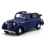 Újdonság Moszkvics 400-420A Cabriolet (1949) kék – 1 43 méretarányos fém modellautó Edicola