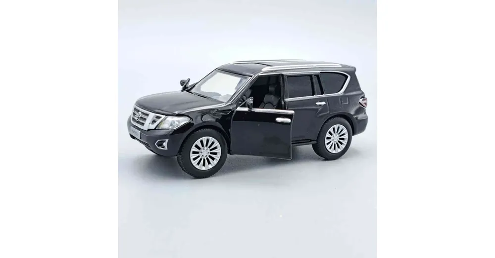 Azonnali szállítás Nissan Patrol Y62 fekete – 1 36 méretarányos fém modellautó és játékautó Tayumo