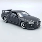 Nissan GT-R34 V-Spec II fekete – 1 32 méretarányos fém játékautó és modellautó Tayumo Outlet