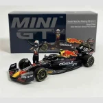 Végkiárusítás Oracle Red Bull Racing RB18 11 – Sergio Pérez – 2022 Monaco Prix Winner – MiniGT 551 - 1 64 méretarányos fém modellautó - TrueScale Miniatures (TSM)