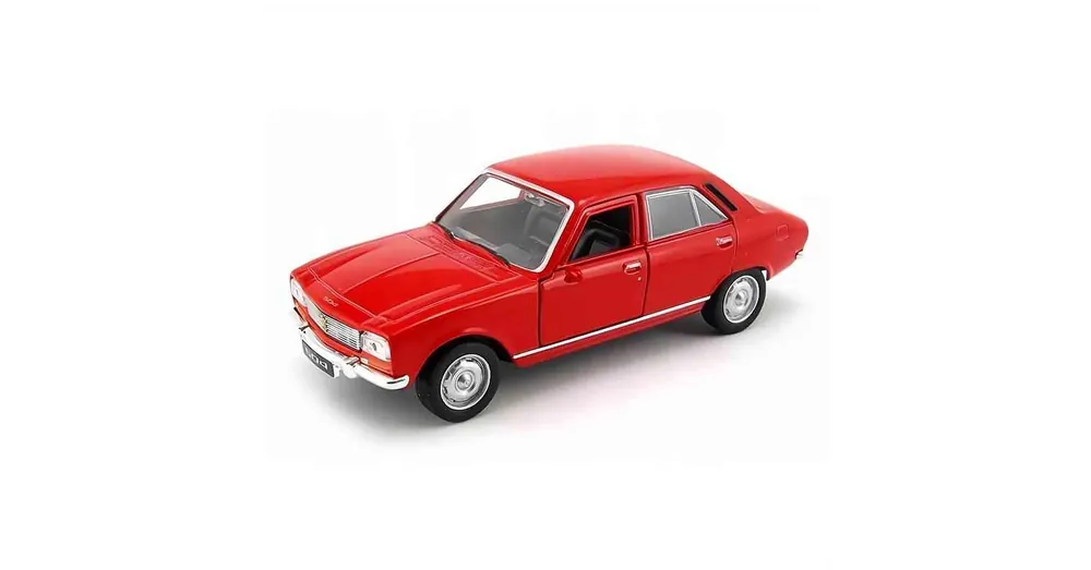 Szuper akció Peugeot 504 (1975) piros – 1 24 méretarányos fém játékautó és modellautó Welly