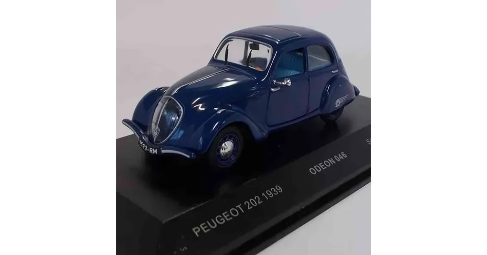 Peugeot 202 (1939) kék – 1 43 méretarányos fém modellautó Odeon Utolsó esély