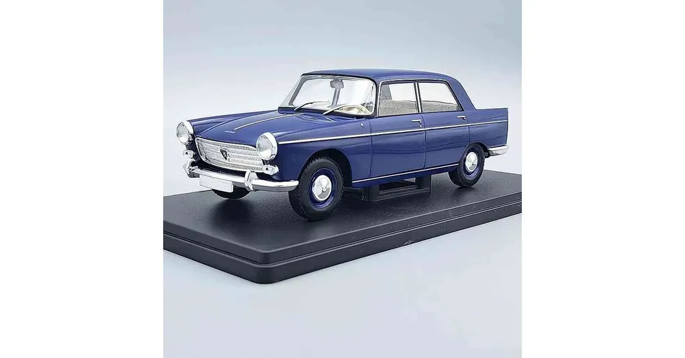 Peugeot 404 kék – 1 24 méretarányos fém modellautó Edicola Újdonság