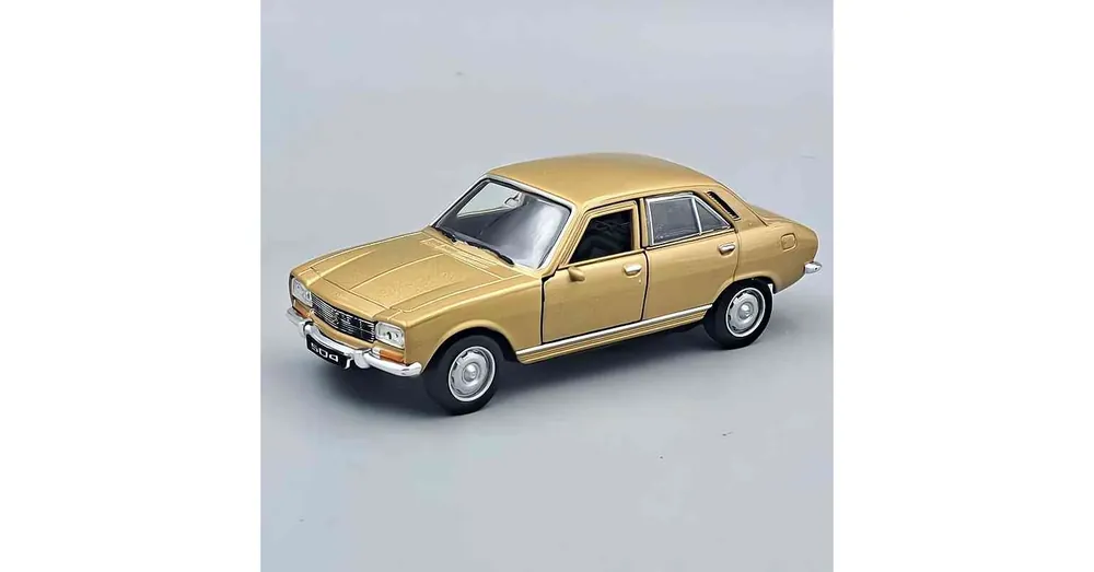 Olcsóbb Peugeot 504 (1975) arany – 1 38 méretarányos fém játékautó Welly