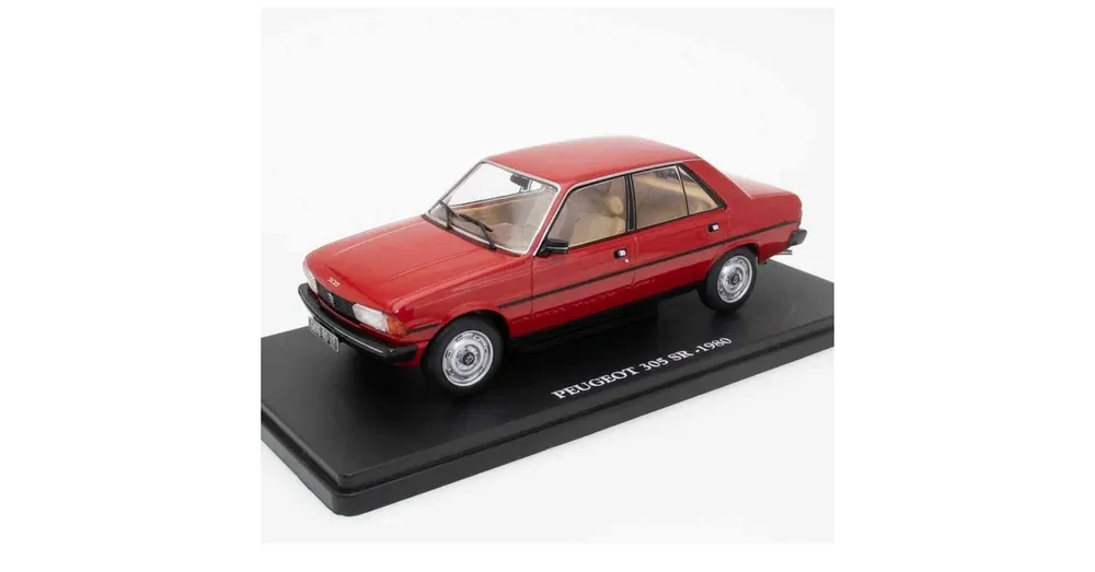 Peugeot 305 SR (1980) piros – 1 24 méretarányos fém modellautó Edicola Legnépszerűbb