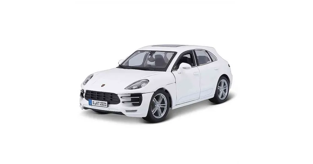 Azonnali szállítás Porsche Macan (2015) fehér – 1 24 méretarányos fém modellautó és játékautó Bburago