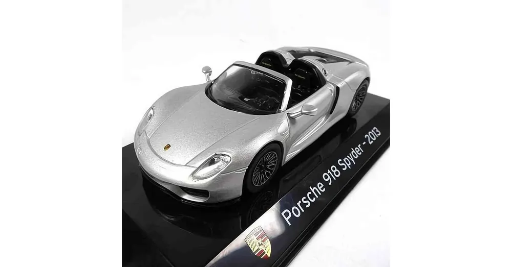 Porsche 918 Spyder (2013) ezüst – 1 43 méretarányos fém modellautó Edicola Prémium