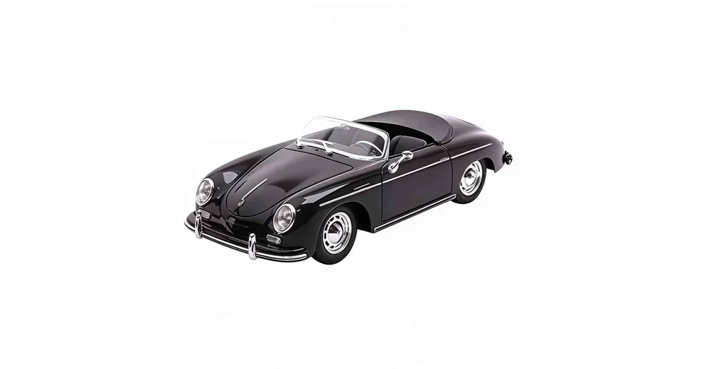 Porsche 356A Speedster nyitott fekete – 1 24 méretarányos fém modellautó és játékautó Welly Biztonságos vásárlás
