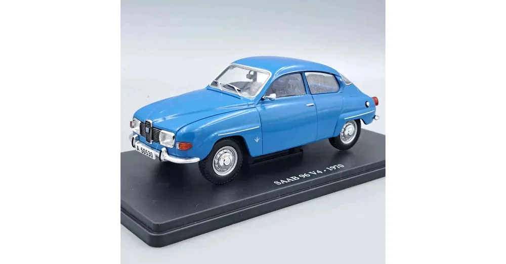Saab 96 V4 (1970) kék – 1 24 méretarányos fém modellautó Edicola Vedd meg most