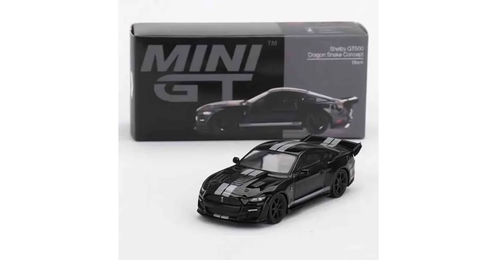 Vásárlói kedvenc Shelby GT500 Dragon Snake Concept fekete – MiniGT 575 - 1 64 méretarányos fém modellautó - TrueScale Miniatures (TSM)
