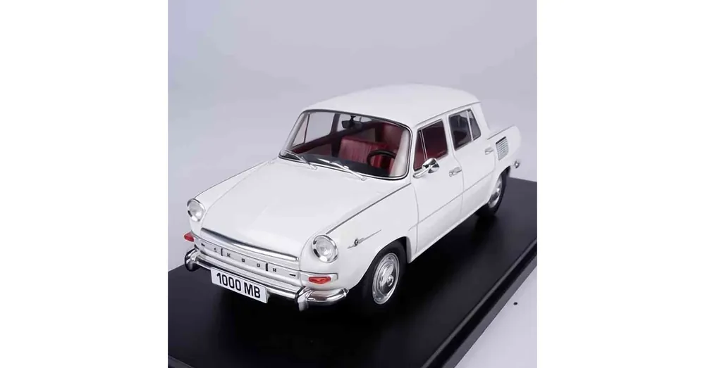 Utolsó esély Skoda 1000 MB (1968) fehér – 1 24 méretarányos fém modellautó Whitebox