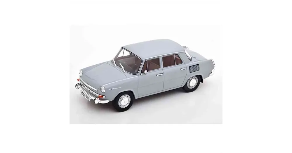 Skoda 1000 MB (1965) szürke – 1 24 méretarányos fém modellautó Whitebox Csak ma