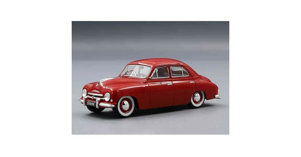 Legnépszerűbb Skoda 1200 Sedan (1952) piros – 1 43 méretarányos fém modellautó IXO Models