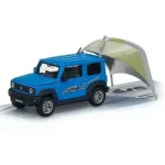 Suzuki Jimny Sierra Revival Style + sátor kék – 1 64 méretarányos fém modellautó ERA Car Prémium