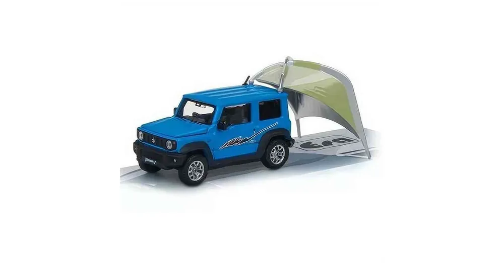 Suzuki Jimny Sierra Revival Style + sátor kék – 1 64 méretarányos fém modellautó ERA Car Prémium