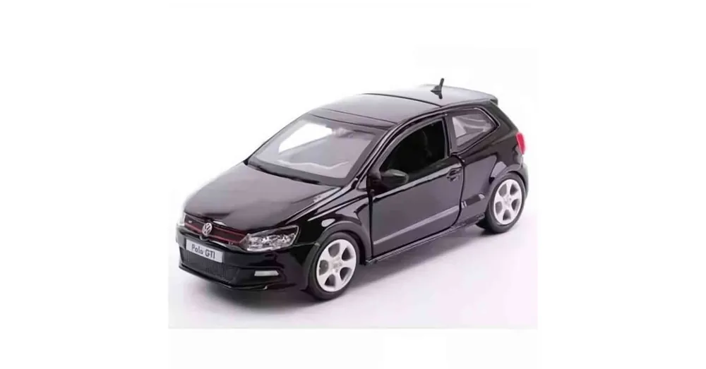 Volkswagen Polo GTI Mark 5 fekete – 1 24 méretarányos fém modellautó és játékautó Bburago Különleges ajánlat