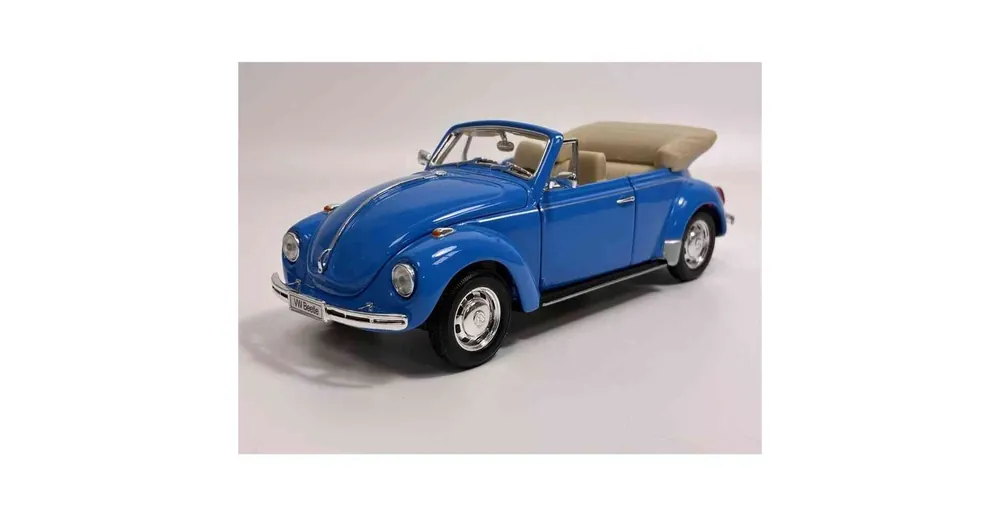 Gyors kiszállítás Volkswagen Beetle (1959) nyitott kék – 1 24 méretarányos fém modellautó és játékautó Welly