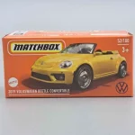 Volkswagen Beetle Convertible (2019) sárga – 1 64 játékautó Matchbox 52/100 Expressz szállítás