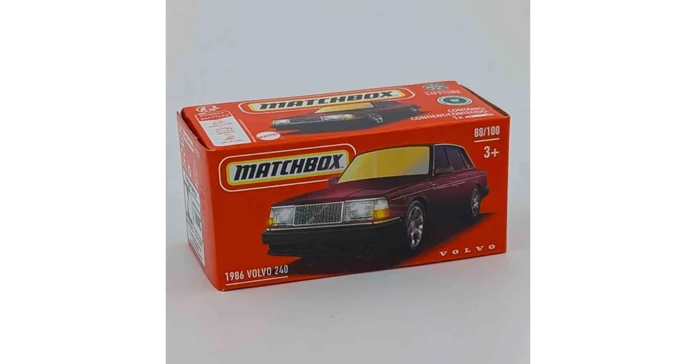 Azonnal elérhető Volvo 240 (1986) bordó – 1 64 játékautó Matchbox 88/100