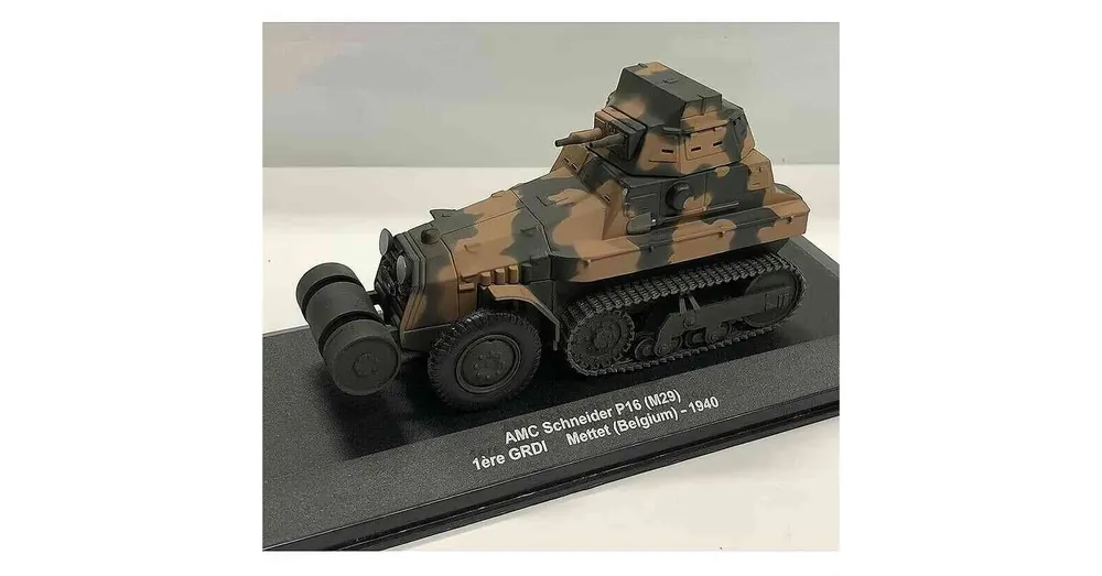 AMC Schneider P16 (M29) Tank – Mettet (Belgium) 1940 – 1 43 méretarányos modell Edicola Különleges ajánlat