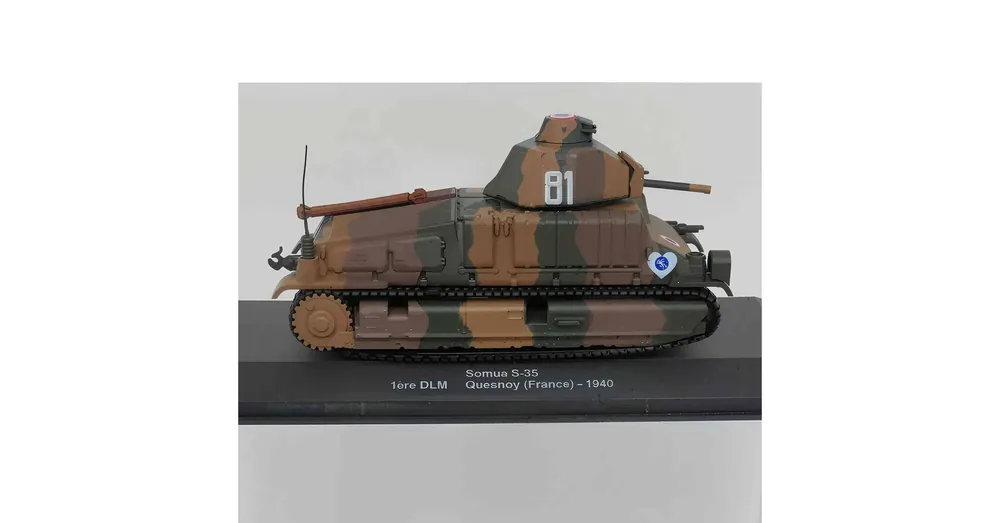 Somua S-35 Tank 1ère DLM Quesnoy France (1940) – 1 43 méretarányos modell Edicola Biztonságos fizetés