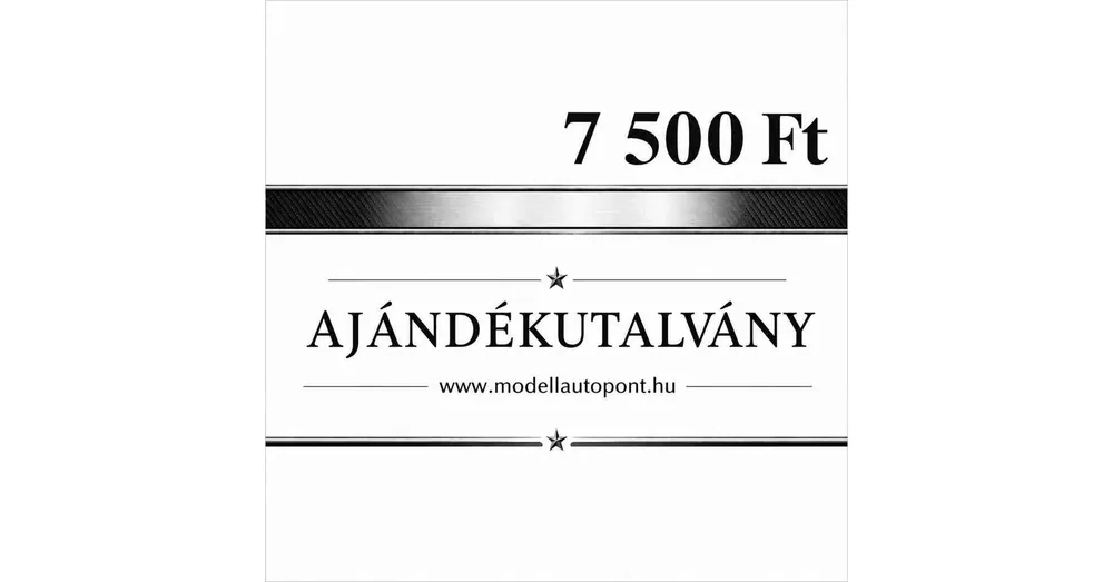 Szuper akció Ajándékutalvány – 7 500 Ft