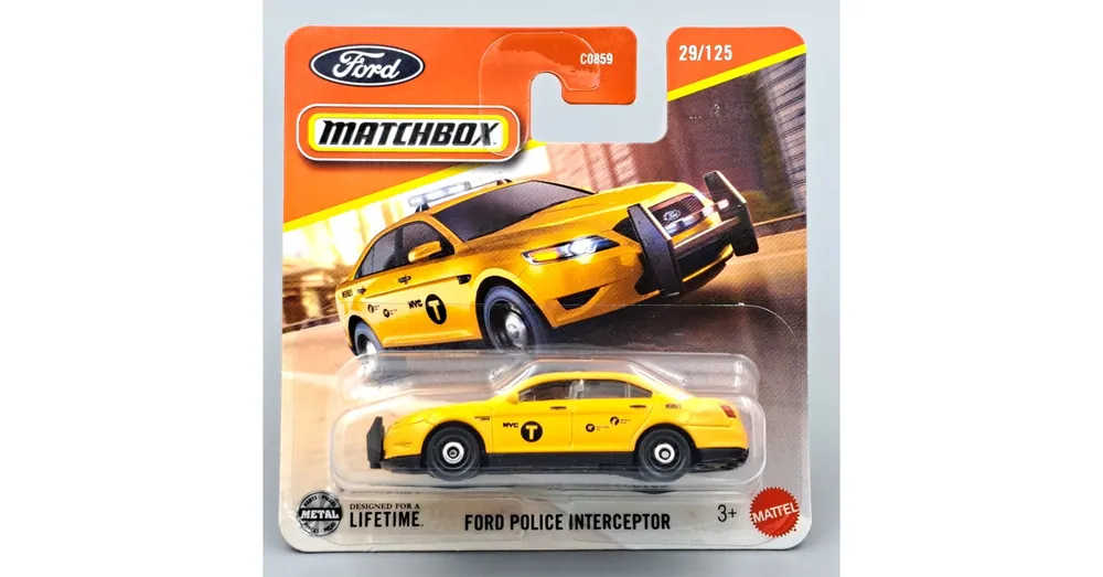 Ford Police Interceptor Matchbox sárga B Rendeld meg most