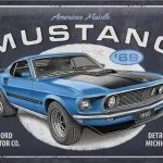 Nostalgic Art fém tábla Ford Mustang kék Olcsóbb