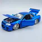 Alacsony ár Nissan Skyline GTR R34 1 24 Brian Jada