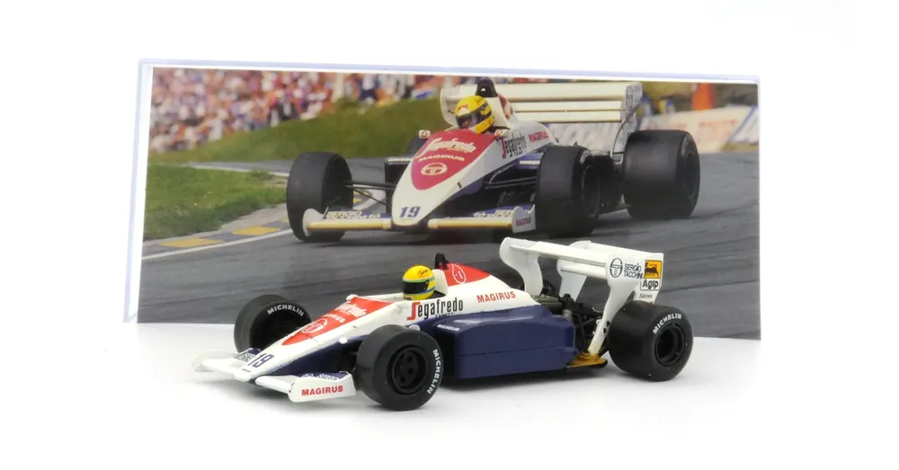 Szezonális akció Toleman TG 184 Ayrton Senna Altaya 1 43