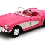 Árcsökkenés Chevrolet Corvette 1957 Welly Rózsaszín