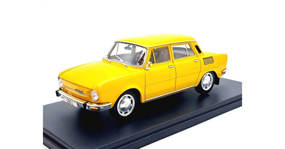 Kiárusítás Skoda 100L 1 24 WhiteBox modell sárga