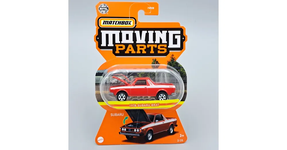 Expressz kézbesítés Subaru Brat 1978 1 64 Moving Parts Piros
