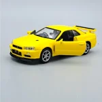 Nissan GT-R34 1 36 Tayumo sárga játék Szuper akció