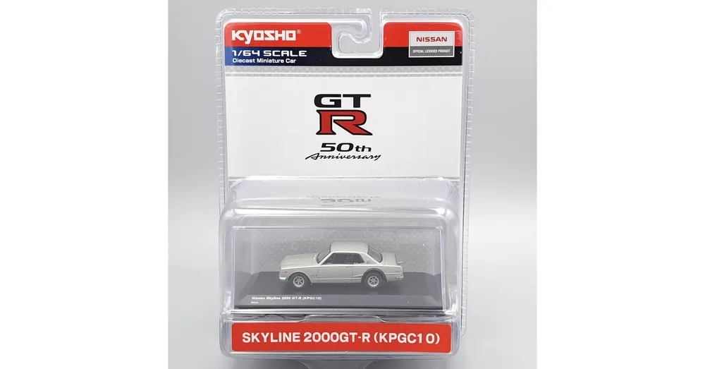 Nissan Skyline 2000 GT-R 1969 1 64 ezüst Expressz kézbesítés