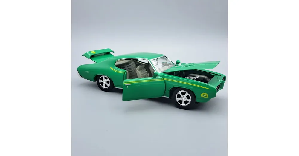 Expressz szállítás Pontiac GTO 1969 1 24 zöld Motor Max