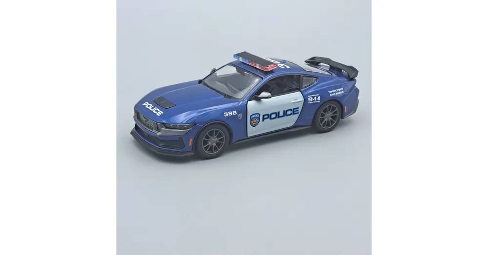 Szezonális akció Ford Mustang 2024 Police Kinsmart kék