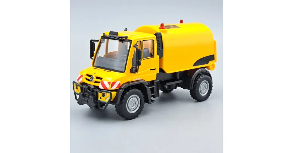 Gyors szállítás Mercedes Unimog útseprő játékautó Maisto