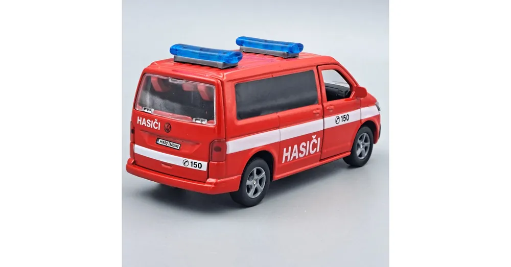Szezonális akció Volkswagen T6 Tűzoltó játékautó modell