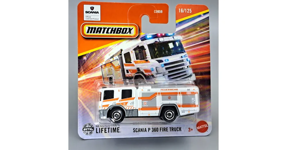 Biztonságos vásárlás Scania P 360 Fire Truck 1 64 Matchbox B