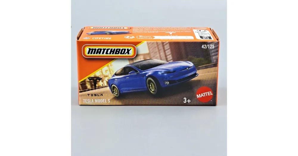 Tesla Model S 1 64 Matchbox kék D Kedvezmény