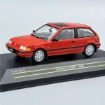 Újdonság Honda Civic 1987 1 43 modellautó piros