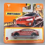 Utolsó esély Tesla Model X 1 64 Matchbox piros B