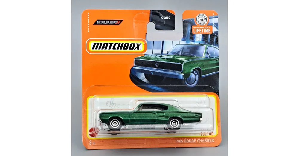 Dodge Charger 1966 1 64 Matchbox zöld B Olcsóbb